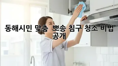동해시민 맞춤! ✨ 뽀송 침구 청소 비법 공개 🧺